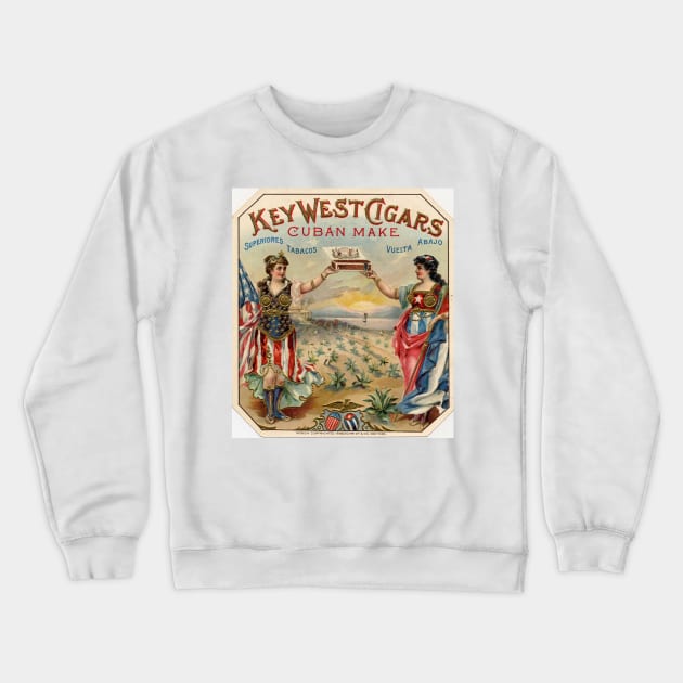 Key West Cigars Crewneck Sweatshirt by seacucumber